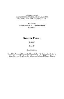 Kölner Papyri Band 15, P.Koln 15