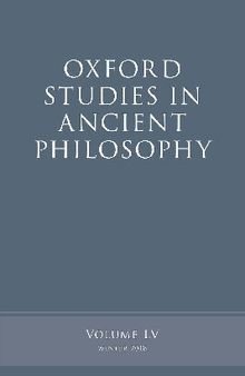 Oxford Studies in Ancient Philosophy, Volume LV