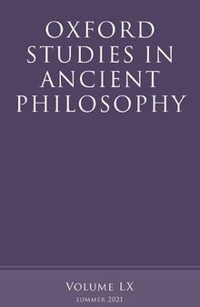 Oxford Studies in Ancient Philosophy, Volume LX