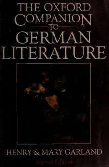 The Oxford companion to German literature
