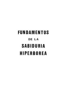 VRIL Fundamentos de la Sabiduria Hiperborea Volumen I