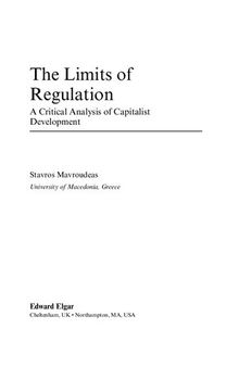 The Limits of Regulation: A Critical Analysis of Capitalist Development