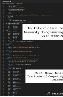 An introduction to assembly programming with RISC-V