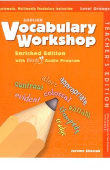 Vocabulary Workshop_Grade 4_Orange Level_Teacher Book (Key)