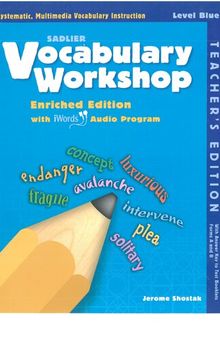 Vocabulary Workshop_Grade 5_Blue Level_Teacher Book (Key)
