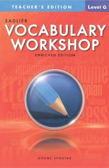 Vocabulary Workshop_Level G_Teacher Book (Key)