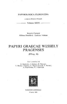 Papyri graecae Wessely Pragenses (PPrag. II)