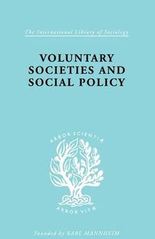 Voluntary Societies and Social Policy