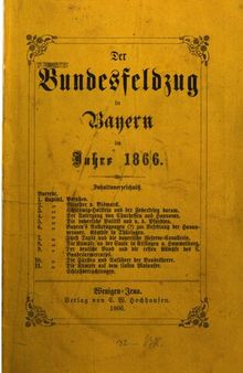 Der Bundesfeldzug in Bayern im Jahre 1866