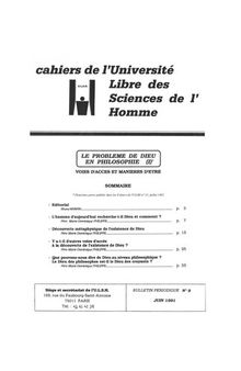 Cours ULSH - 1977-1978 - Le problème de Dieu en philosophie (I)