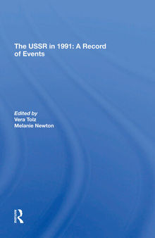 The Ussr In 1991: A Record Of Events