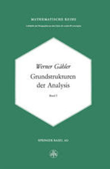 Grundstrukturen der Analysis I