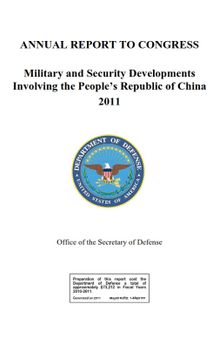  Annual Report to Congress: Military and Security Developments Involving the People’s Republic of China 2011