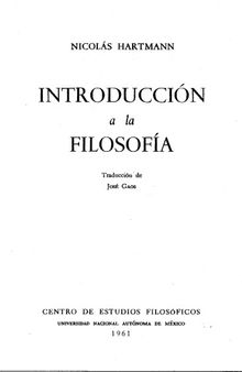 Introduccion a la filosofia