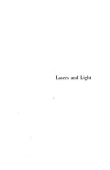 Lasers and Light. Readings from Scientific American. With an introduction by Arthur L. Schawlow