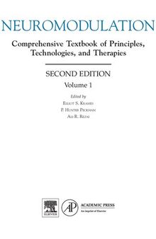 Neuromodulation. Comprehensive Textbook of Principles, Technologies, and Therapies