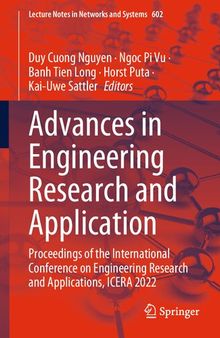 Advances in Engineering Research and Application: Proceedings of the International Conference on Engineering Research and Applications, ICERA 2022