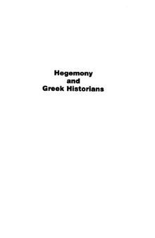 Hegemony and Greek Historians