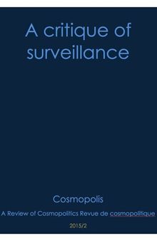 A critique of surveillance