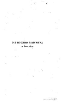 Die Expedition gegen Chiwa im Jahre 1873