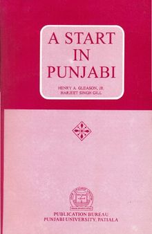 A Start in Punjabi: Based on Comparative Structures of Punjabi and American English
