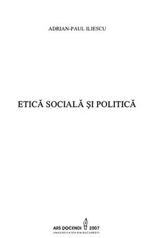 Etica sociala si politica
