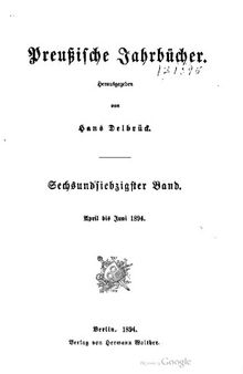 Preußische Jahrbücher