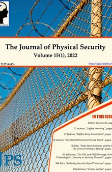 The Journal of Physical Security Volume 15 Issue 1 - JPS 15(1)