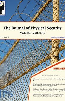 The Journal of Physical Security Volume 12 Issue 3 - JPS 12(3)