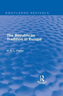 The Republican Tradition in Europe