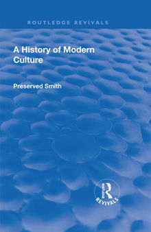 A History of Modern Culture: Volume II