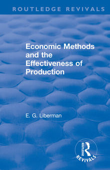 Economic Methods the Effectiveness of Production