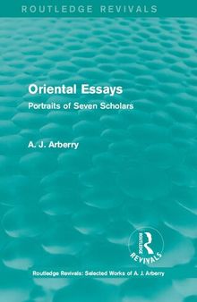 Oriental Essays: Portraits of Seven Scholars
