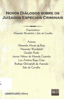 Novos Diálogos Sobre os Juizados Especiais Criminais