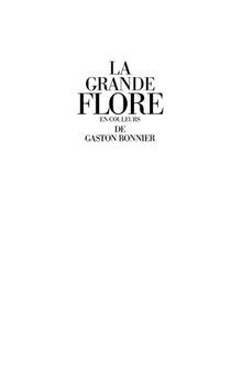 La grande flore en couleurs de Gaston Bonnier. Tome 1: Illustrations