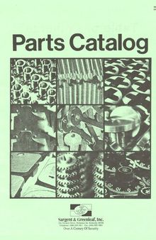 Sargent & Greenleaf Parts Catalog - 1989