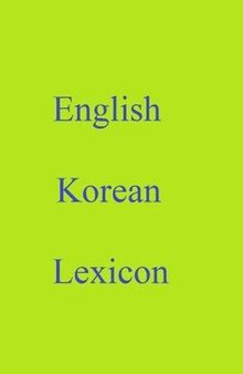 English Korean Lexicon