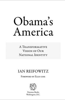 Obama's America: A Transformative Vision of Our National Identity