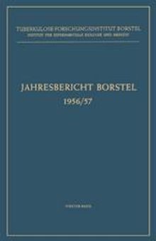 Jahresbericht Borstel: 1956/57