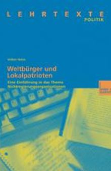 Weltbürger und Lokalpatrioten: Eine Einführung in das Thema Nichtregierungsorganisationen