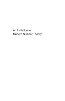 An Invitation to Modern Number Theory