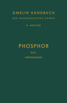 Phosphor: Teil C Die Verbindungen des Phosphors