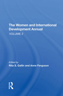 The Women And International Development Annual, Volume 2