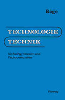 Technologie/Technik: Für Fachgymnasien und Fachoberschulen