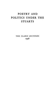 Poetry and Politics under the Stuarts