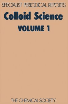 Colloid Science Vol. 1