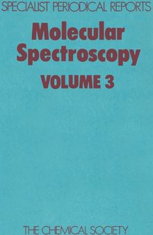 Molecular Spectroscopy Vol. 3