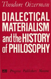 Dialectical Materialism and the History of Philosophy