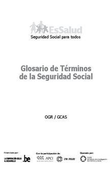 Glosario de términos de la seguridad social