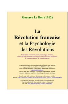 La Révolution française et la Psychologie des Révolutions